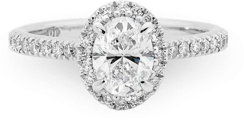Diamond Rings For Every Occasion - Oval Engagement Rings Australia (800x437), Png Download