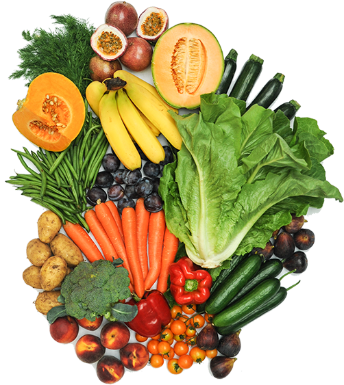 Large Fruit & Veg Family Box - Box Vegetables Png (600x600), Png Download