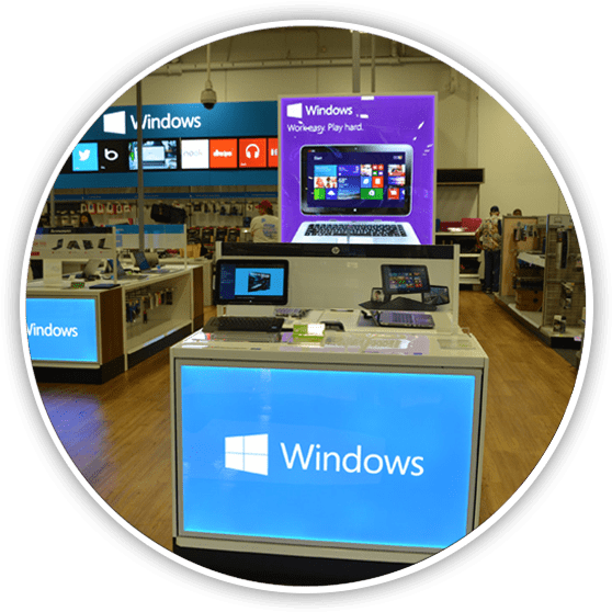 Led Light Boxes - Led-backlit Lcd Display (600x600), Png Download