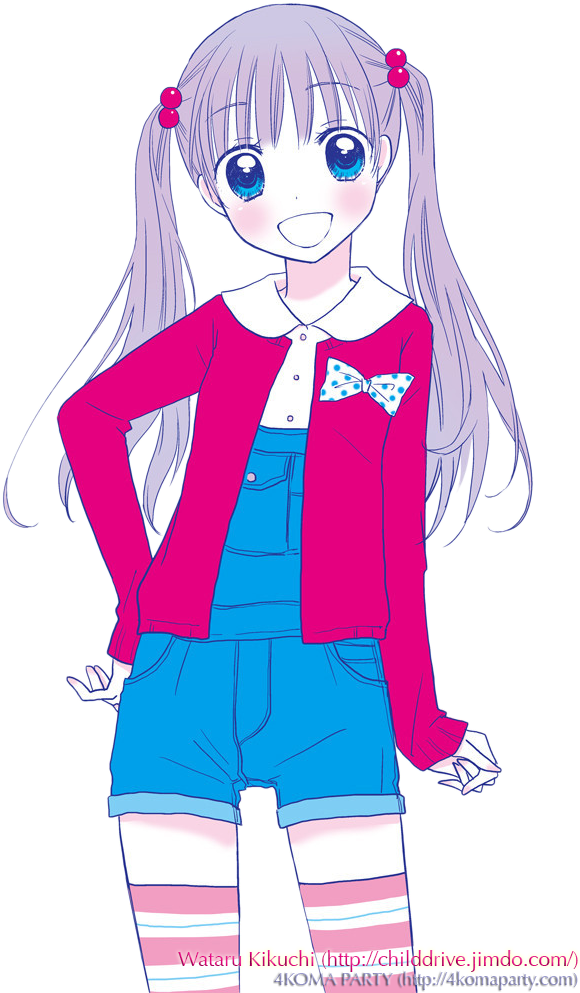Wataru Kikuchi Illustration Kawaii Cute Anime Manga - Anime (608x1000), Png Download