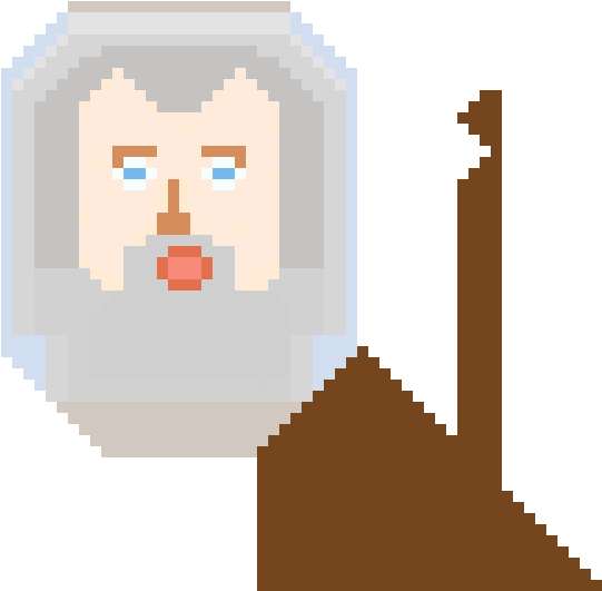 Gandalf - Cross Stitch Simple Order (590x590), Png Download