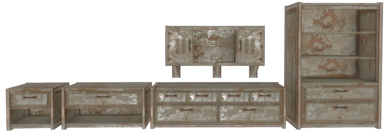 Cabinet - Fallout 3 Furniture Png (1308x585), Png Download