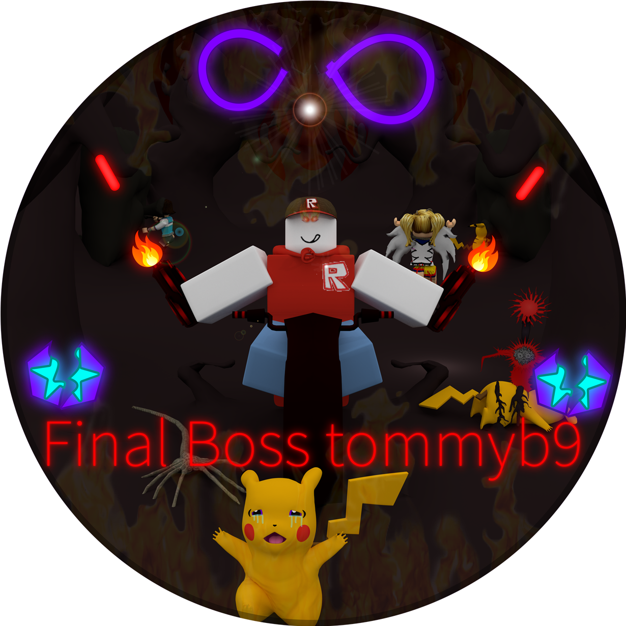 Final Boss Tommyb9 Logo - Circle (1250x1250), Png Download