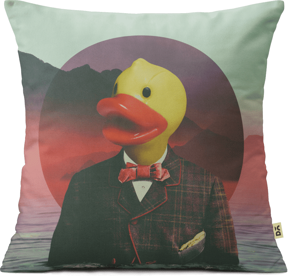 Dailyobjects Rubber Ducky Pill 12" Cushion Cover Buy - Rubber Duck (940x900), Png Download