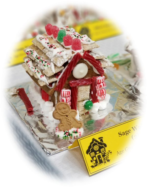 9th Annual Bedford Falls Gingerbread House Contest - Gingerbread House (624x789), Png Download