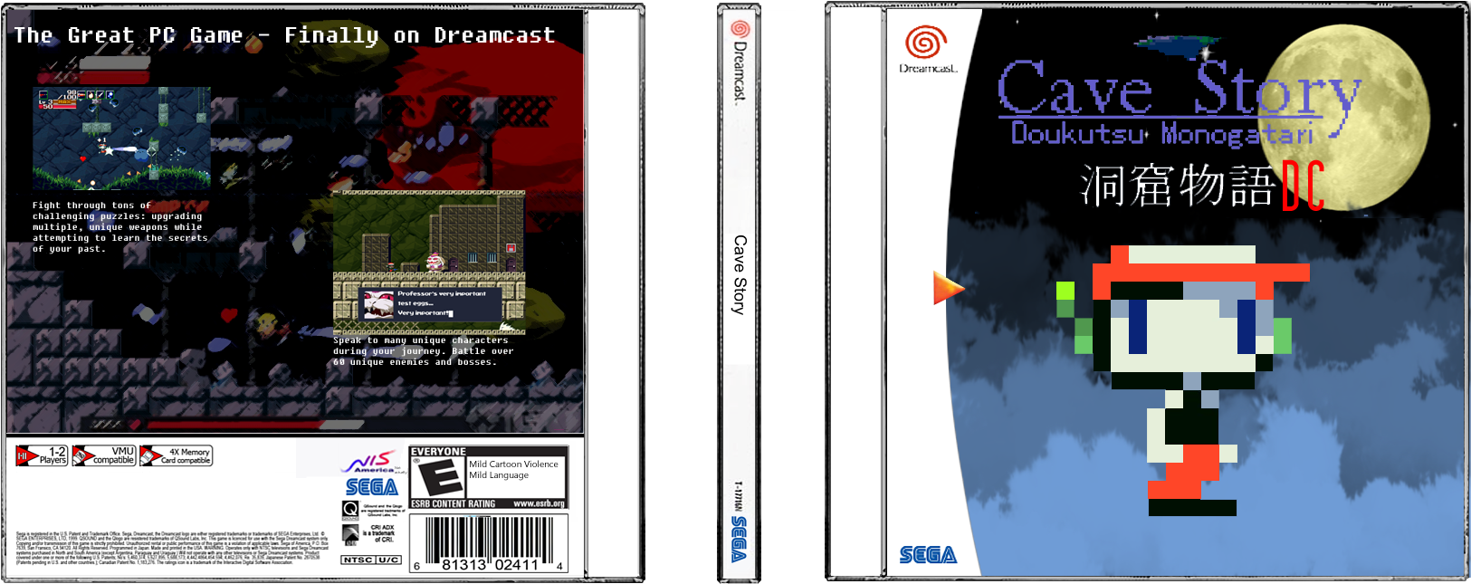 Image - Sega Dreamcast Cave Story (1712x764), Png Download