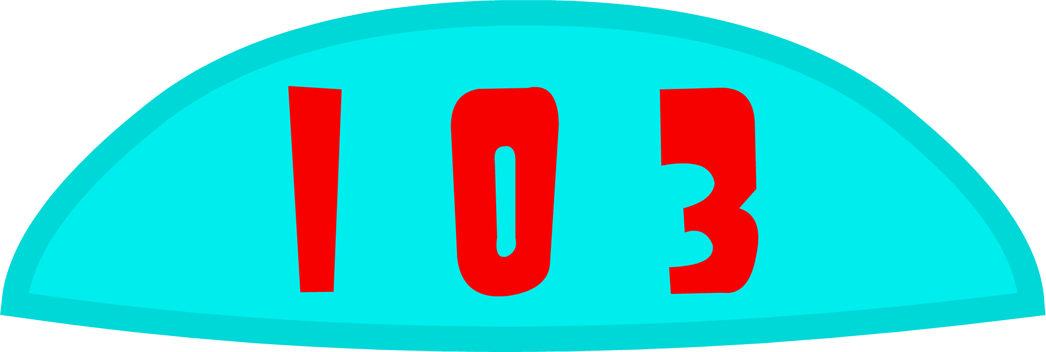 Frisbee Clipart Blue (2140x721), Png Download