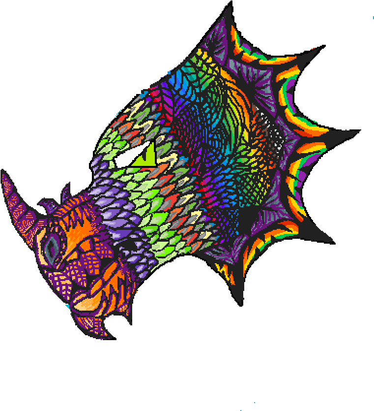 Dragon Head - Illustration (1000x1000), Png Download