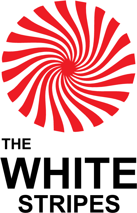 white stripes logo