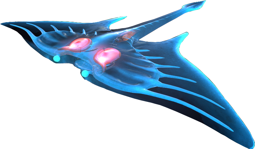 Subnautica Sticker - Ghost Rays Subnautica (1024x576), Png Download