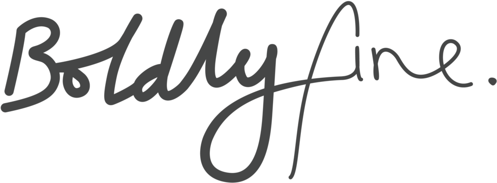 Boldly Fine Logo - Calligraphy (1000x387), Png Download