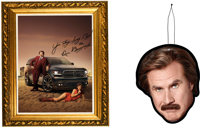 The Most Notable Were A Dodge Durango, A Ron Burgundy - Picture Frame (1000x556), Png Download