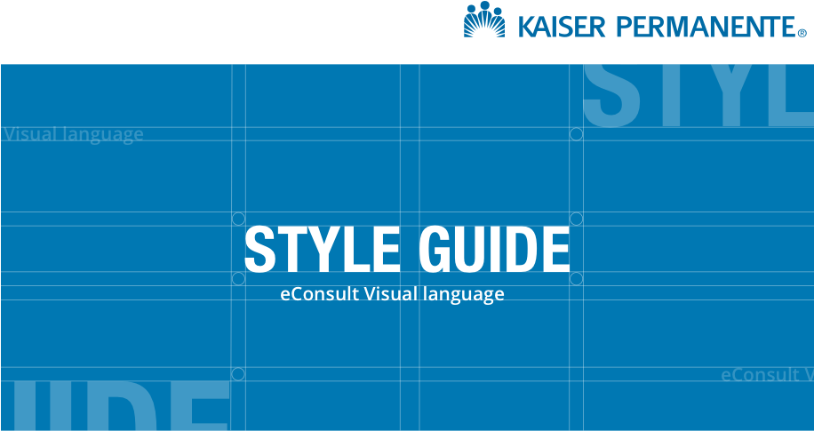 Econsult Style Guide - Kaiser Permanente (975x544), Png Download