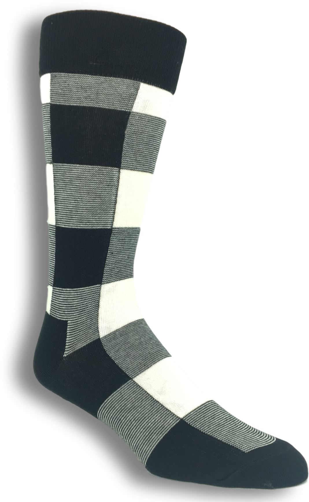 Black And White Lumberjack Socks By Happy Socks - Sock (1736x1736), Png Download