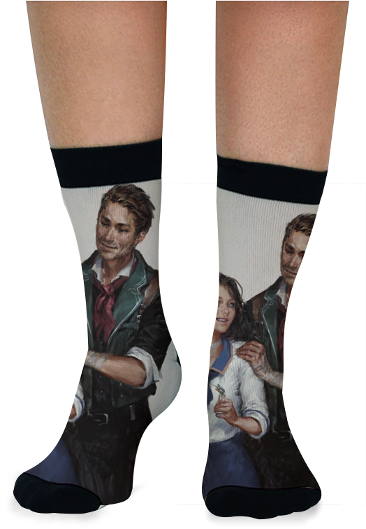 Meia Bioshock Infinite Vigor Poster De Camila Vielmondna - Meia Friends (800x800), Png Download