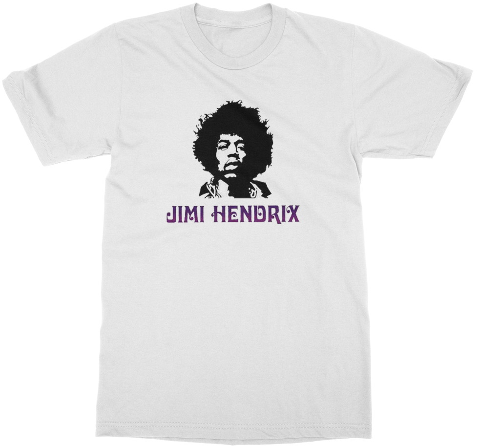 Jimi Hendrix 1 ﻿classic Adult T-shirt - Jimi Hendrix Stencil (1024x1024), Png Download