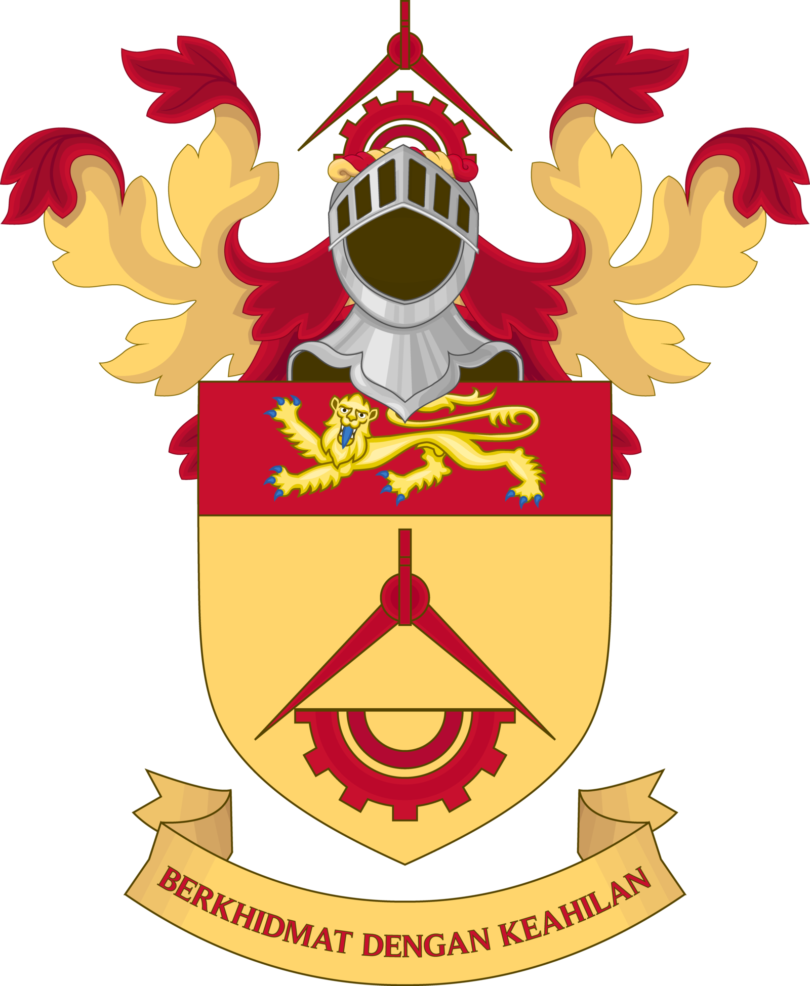 Singapore Coat Of Arms Png (1600x1949), Png Download