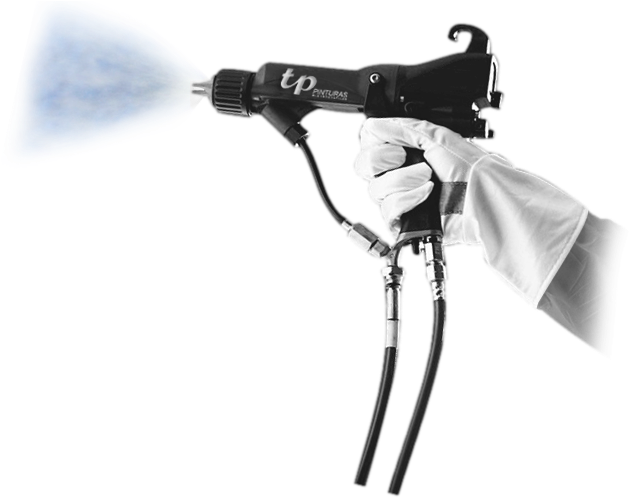 Tp Pinturas - Pintura Industrial Png (652x559), Png Download