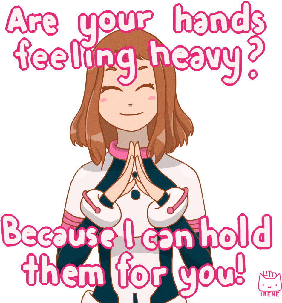 Ochako Uraraka Pick Up Line By Kitty-irene - Bnha Pick Up Lines (944x1015), Png Download