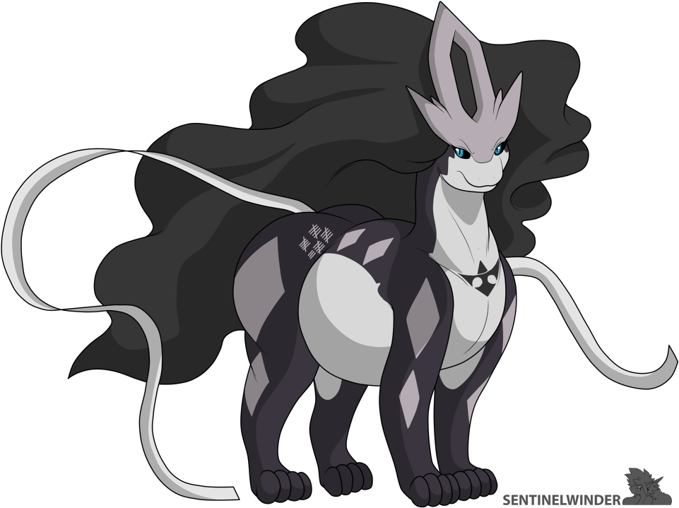 Vorish Suicune - Cartoon (1000x757), Png Download