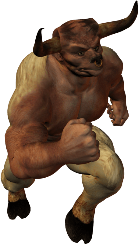 Minotaur With No Background (800x817), Png Download