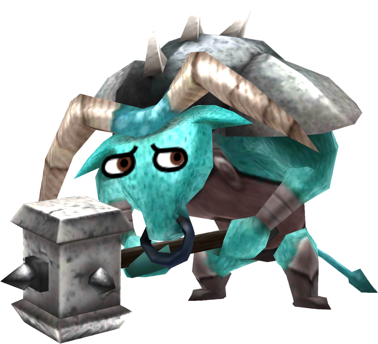 Blue Minotaur - Minotaur Blue (1295x1187), Png Download