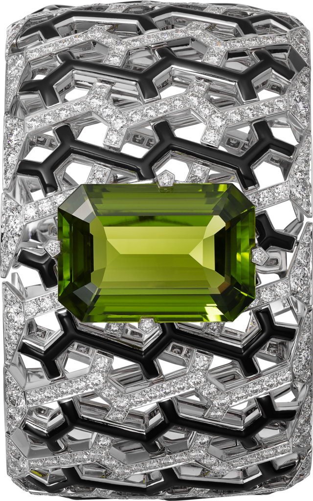 High Jewellery Bracelet White Gold, Peridot, Black - Jewellery (640x1024), Png Download