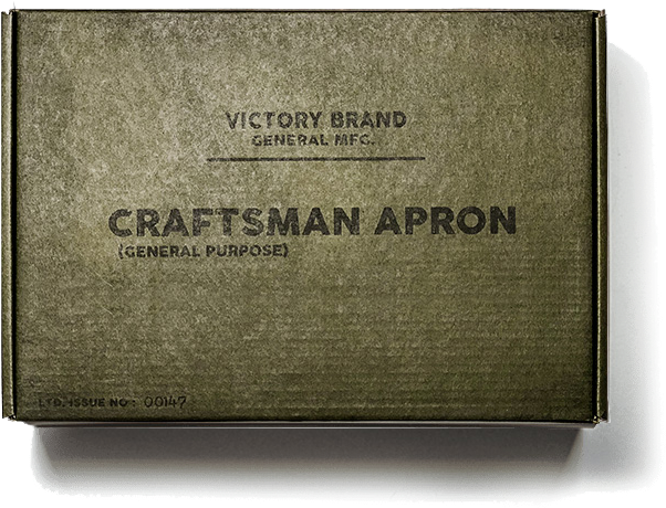 Vintage Military Green Craftsman Apron Box - Book (800x577), Png Download
