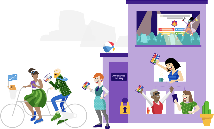 Kahoot For Businesses - Cartoon (880x630), Png Download