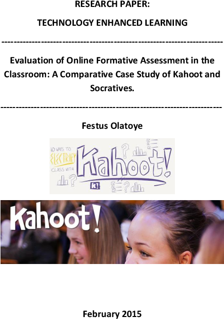 Pdf - Kahoot! (595x842), Png Download