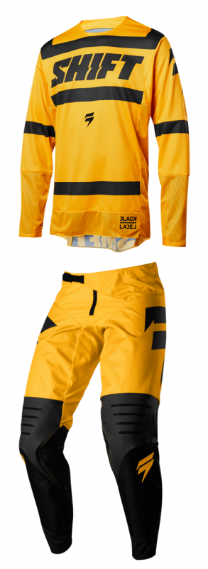2018 Shift Mx Black Label Strike Yellow Kit Combo - Shift Black Label Strike (800x800), Png Download