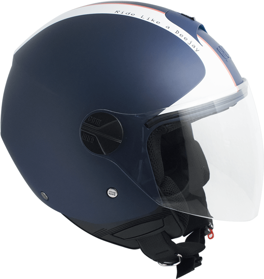 Scooter Helm Mat Blauw (1000x1000), Png Download