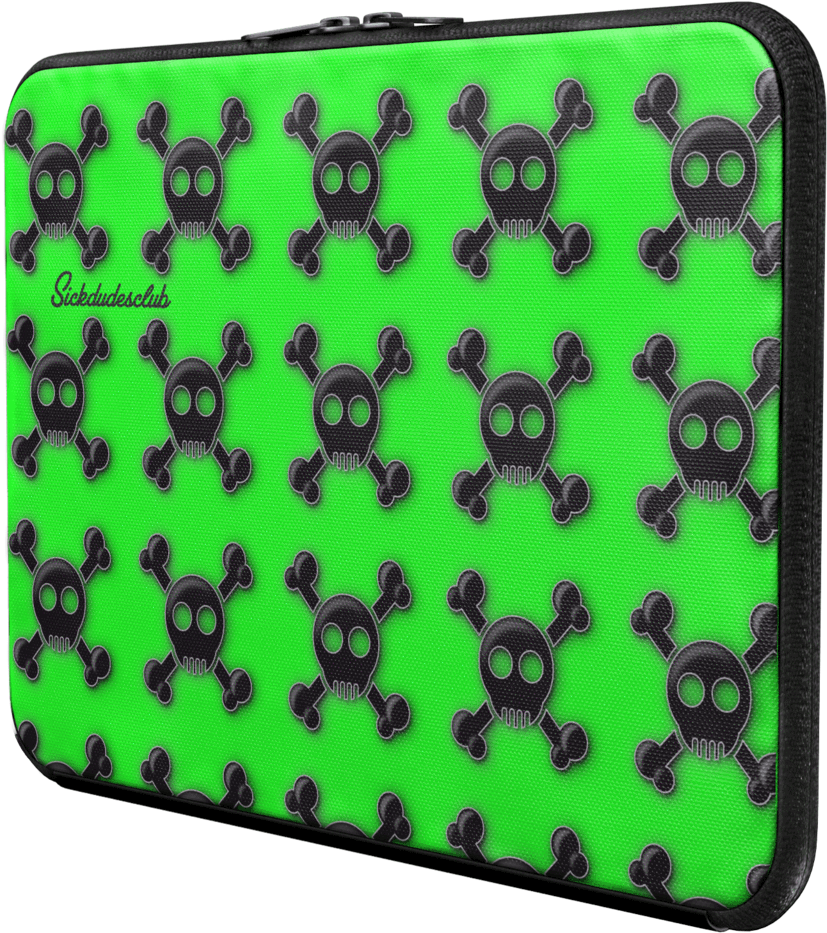 Ill Toxic Skully's Mcapple Pocket - Laptop Bag (1024x1024), Png Download