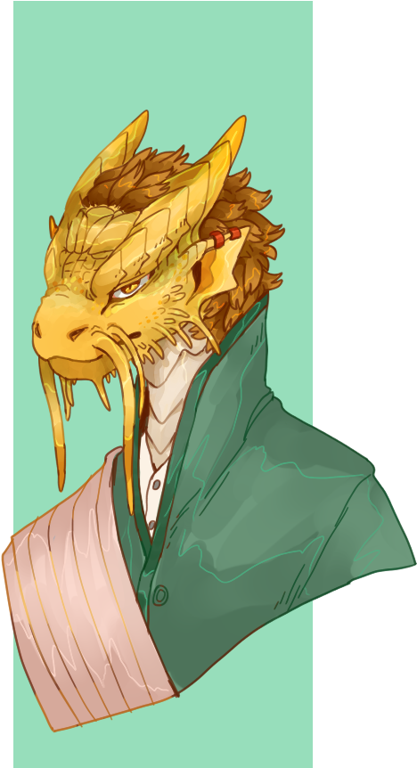 Balmoth - Gold Dragonborn Monk (766x945), Png Download