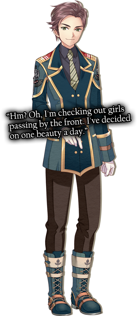 Naoyuki Kazami Eng - Military Uniform (476x1060), Png Download