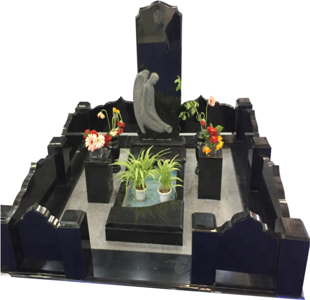 Black Monument Memorial For - Headstone (640x640), Png Download