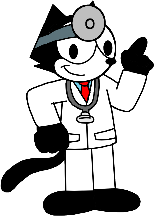Sydney Clipart Doctor - Dr Felix The Cat (1024x1024), Png Download