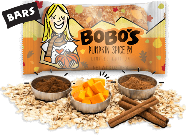 Bobo's Oat Bars Pumpkin Spice (636x495), Png Download