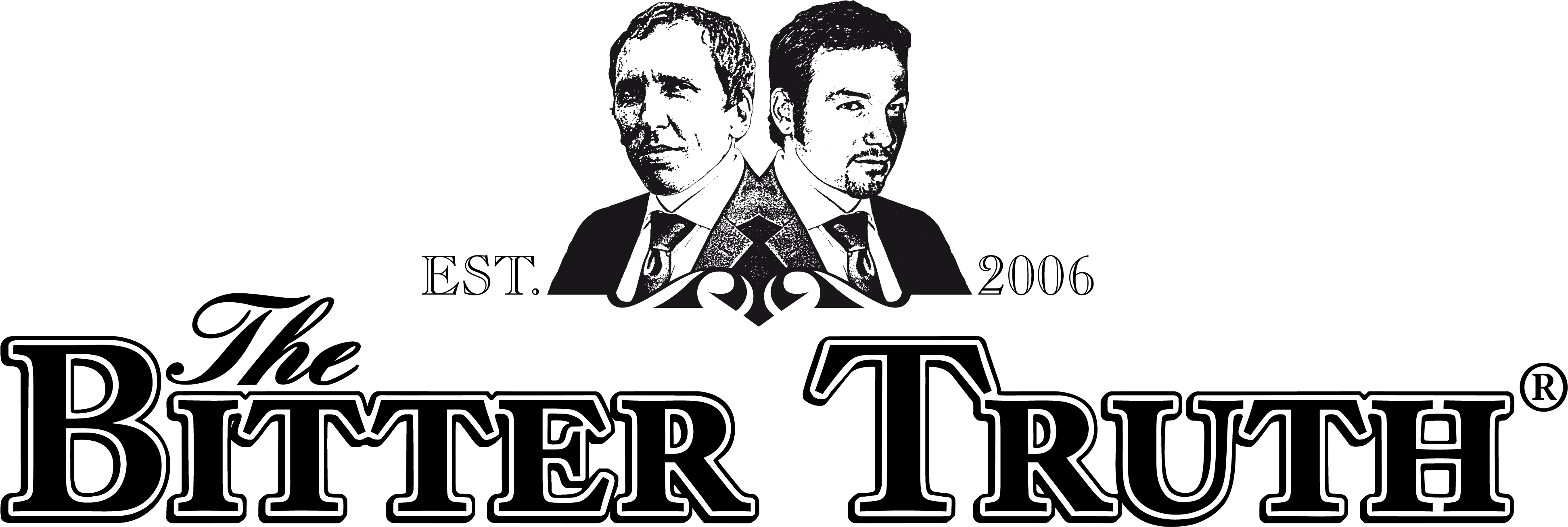 Logo For White Background - Bitter Truth Gin Logo (4014x1463), Png Download