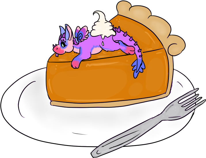 Pumpkin Pie Calypsa - Cartoon (898x676), Png Download