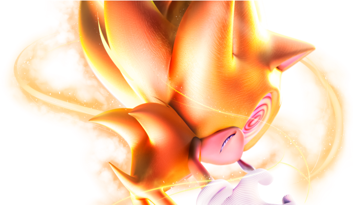 Fleetway Super Sonic Render (800x400), Png Download