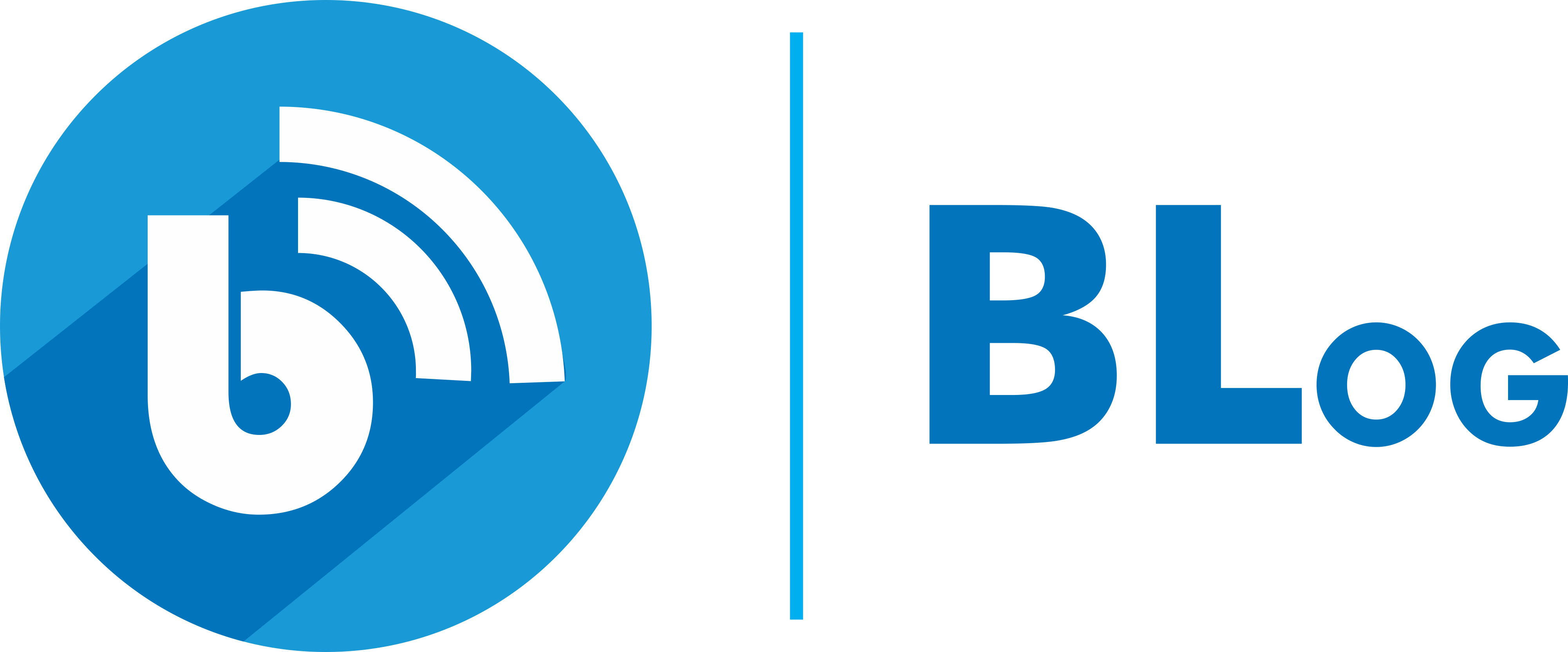 Skyblue Think, Create & Execute Globaly Blogs - Circle (4004x1664), Png Download