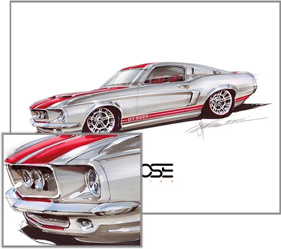 Marcus Luttrell Ford Mustang (590x590), Png Download