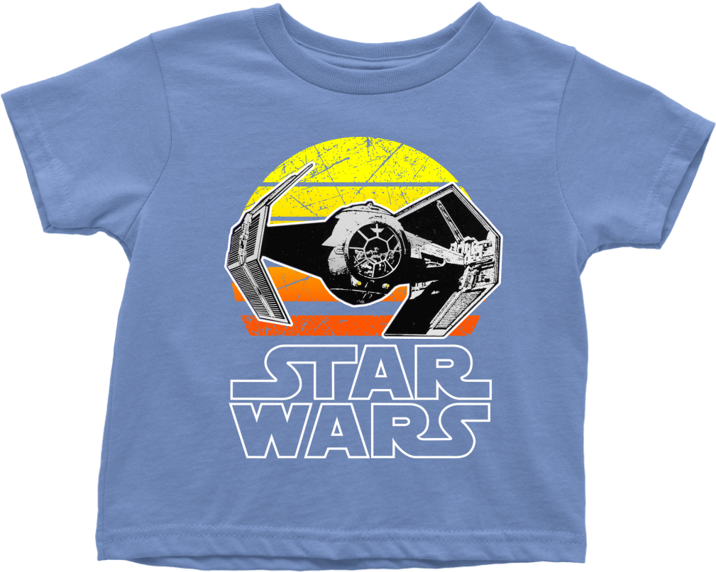 Star Wars Vintage Tie Fighter Toddler T Shirt - Baby Shark T Shirt For Birthday (1024x1024), Png Download