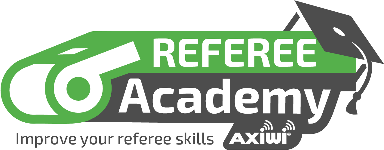 Referee Academy Logo Improve Your Referee Skills Png - Sign (1377x574), Png Download
