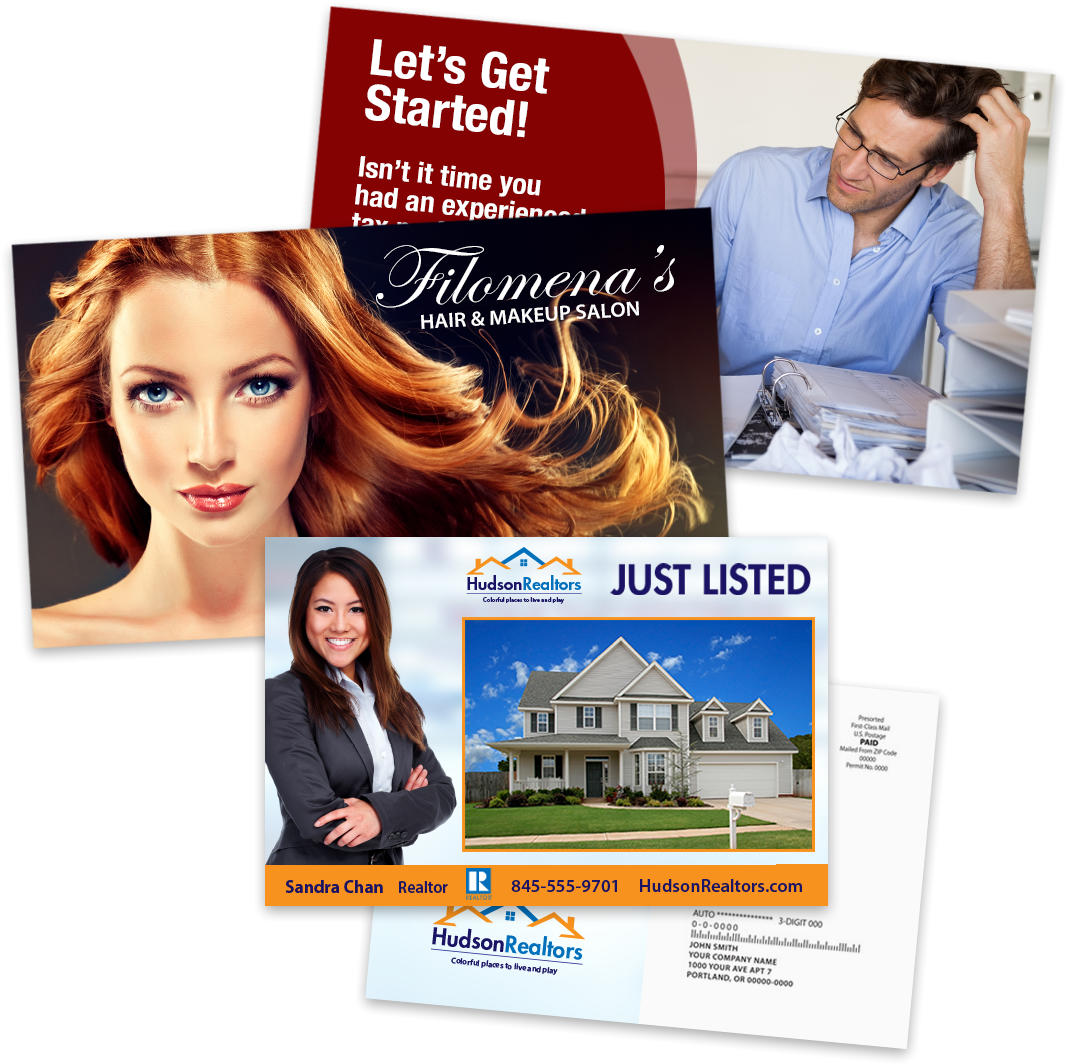 Picture Of Custom Postcards - Full Color Postcards (1200x1200), Png Download