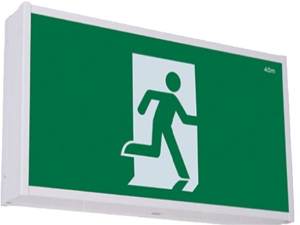 6w Led Jumbo Exit Light - Traffic Sign (1200x637), Png Download