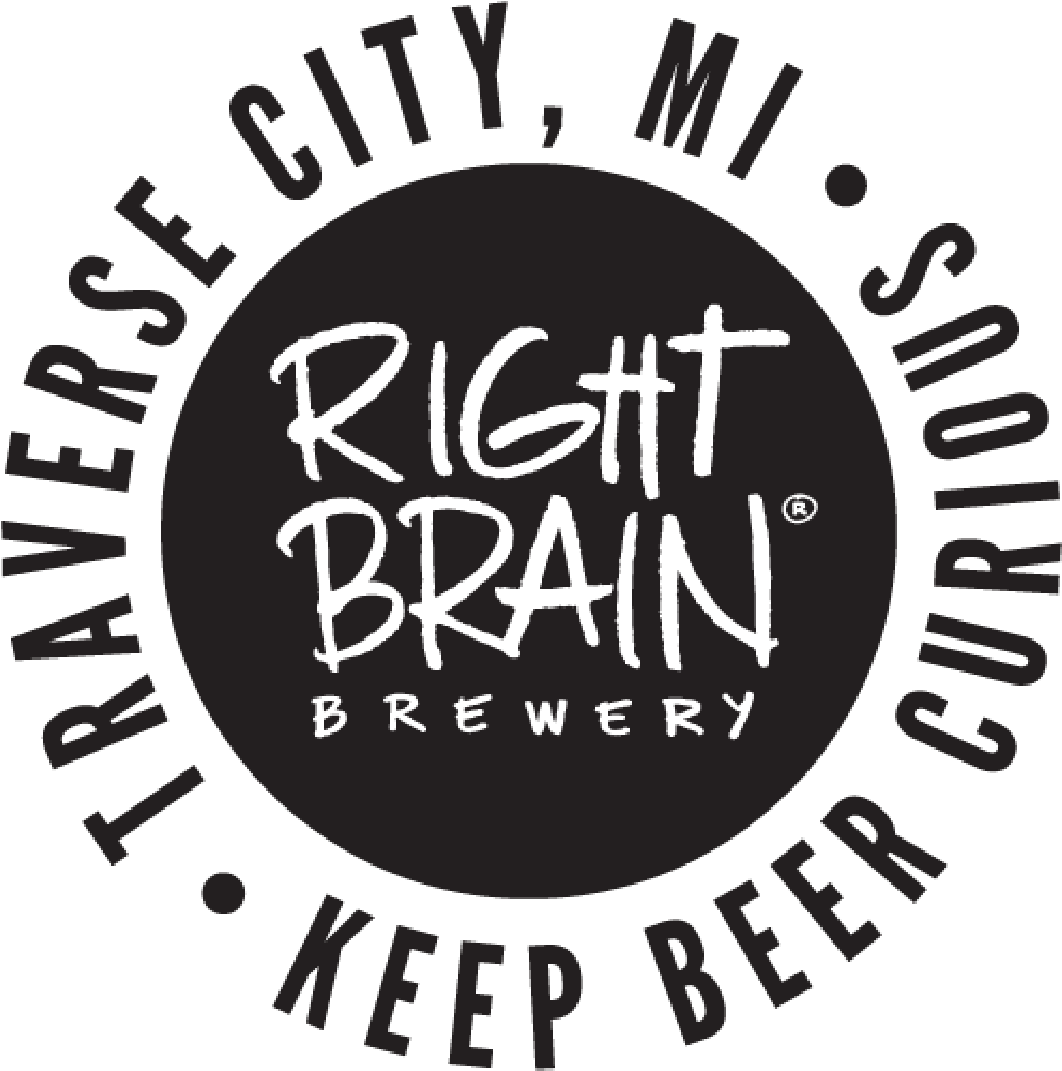 Empire Hops & Harvest Festival - Right Brain Brewery Logo (2100x2100), Png Download