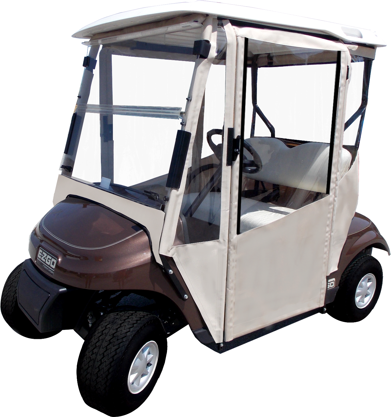 Doorworks Hinged Door Golf Cart Enclosures - Golf Cart (1580x1540), Png Download