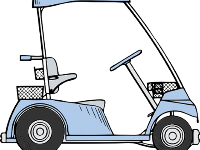 Golf Clipart Golf Cart - Golf Cart (640x480), Png Download